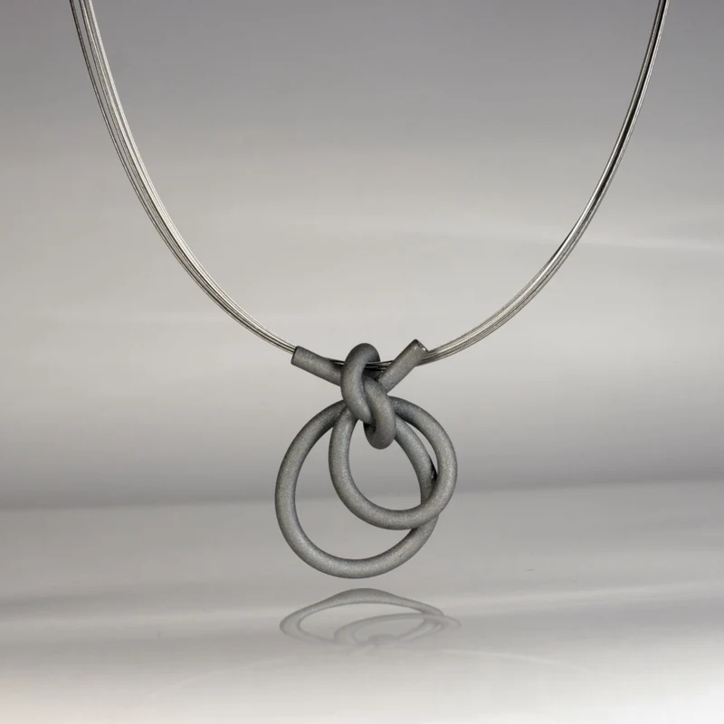 925er Silber Anhänger Knotenschmuck Schlaufen Knoten ANH-22