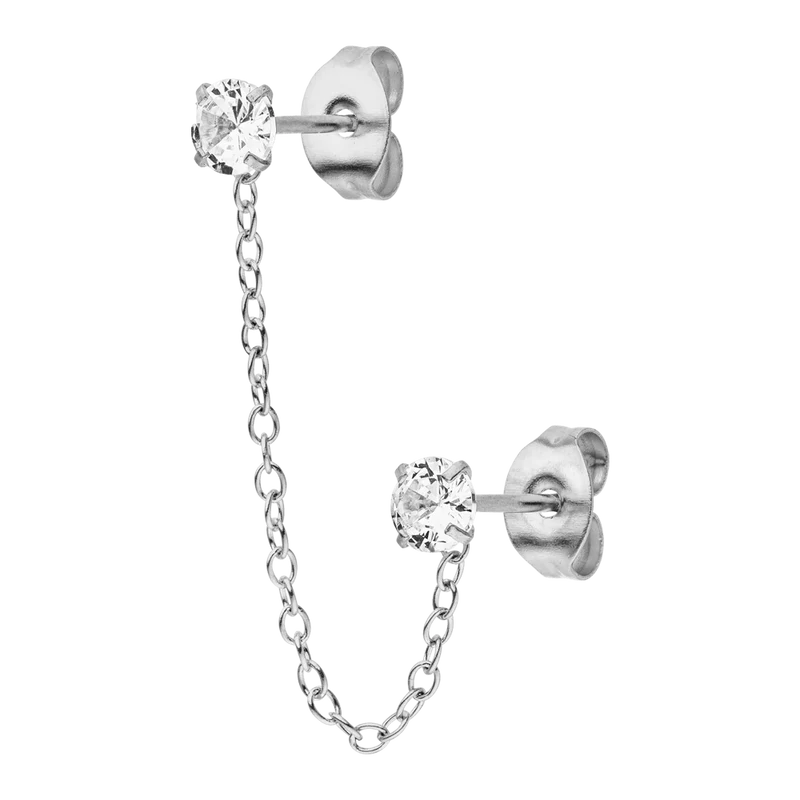 Double Bright Ohrkette | 18K vergoldet