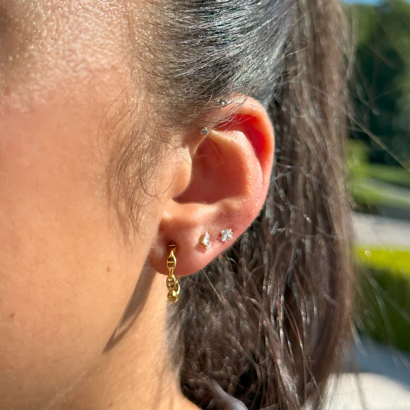 Prestige Creolen | 18K vergoldet