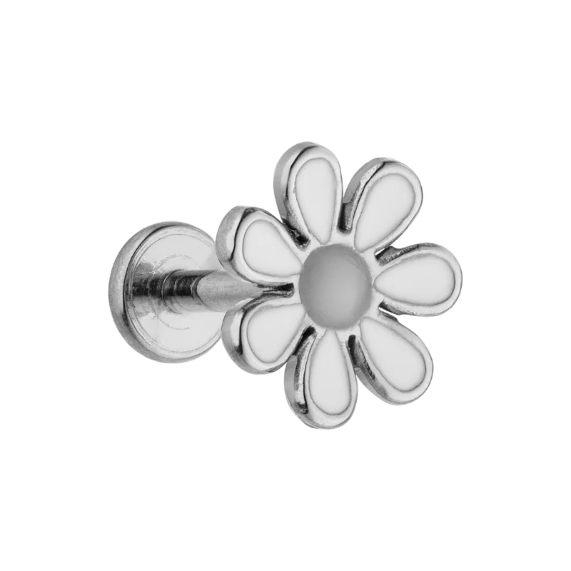 Sunny Daisy Labret Piercing 18K Vergoldet