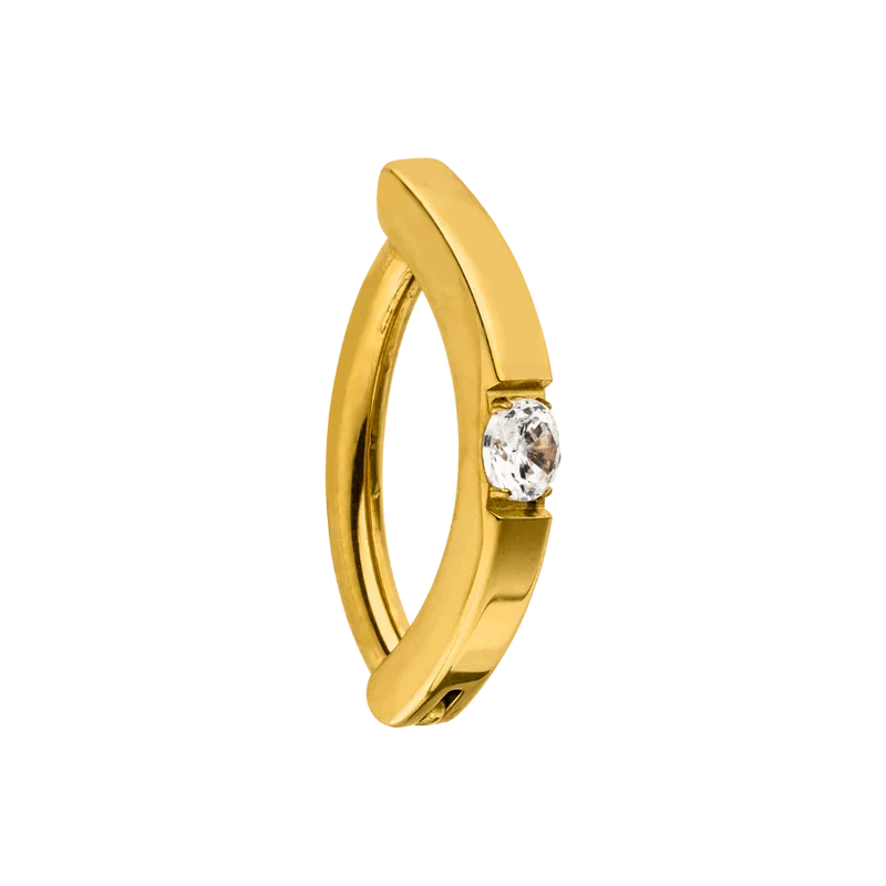 Golden Glow Belly Piercing 18K Vergoldet