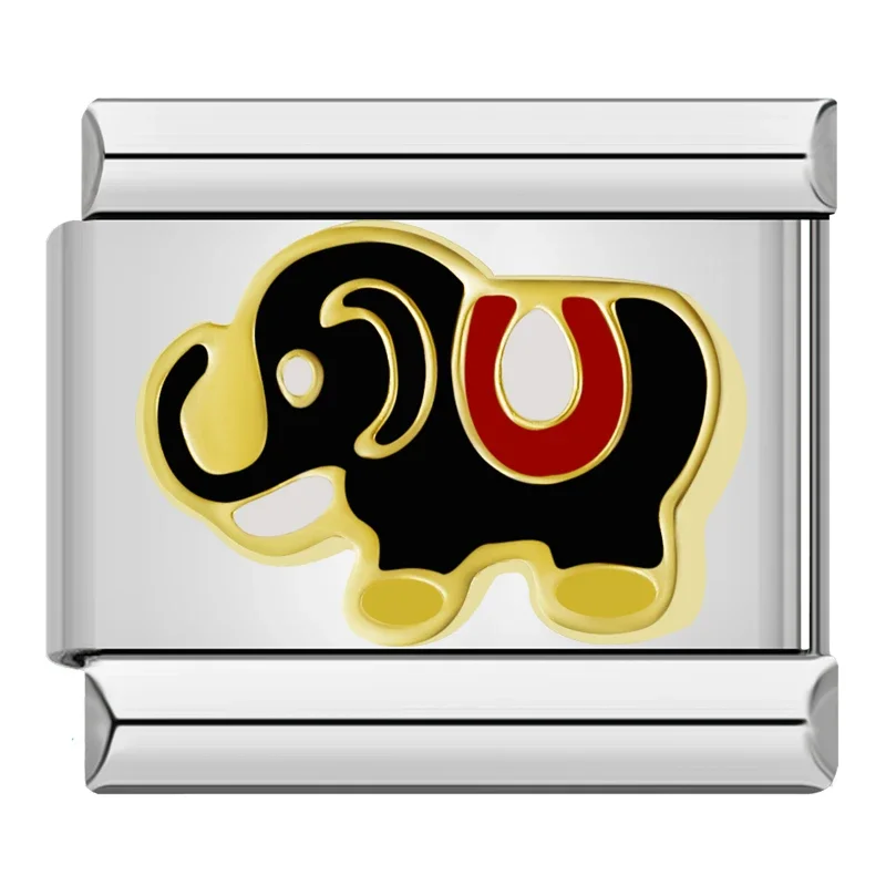 Elefant Silber & Gold
