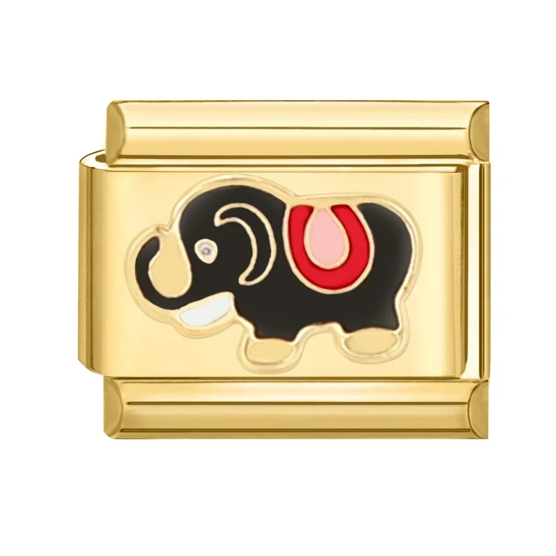 Elefant Silber & Gold
