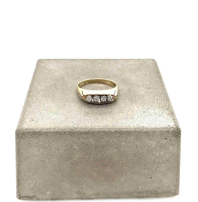 Ring Bicolor Gold 585 mit Brillanten