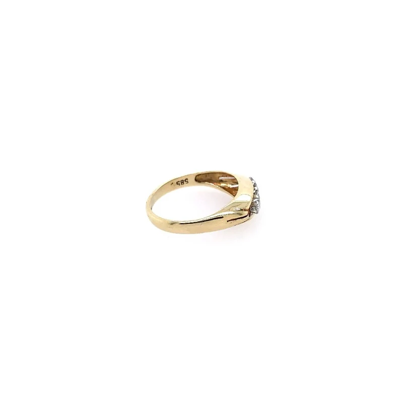 Ring Bicolor Gold 585 mit Brillanten