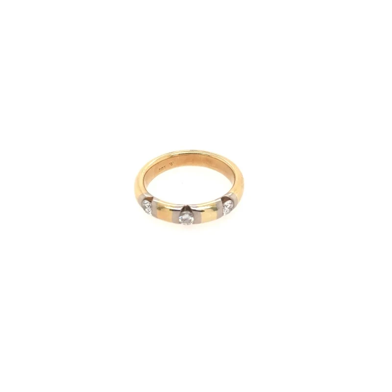 "Triologie" Ring Gelbgold 585 mit 3 Brillanten