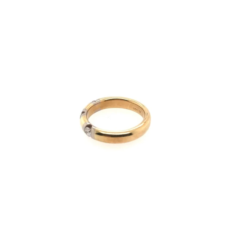 "Triologie" Ring Gelbgold 585 mit 3 Brillanten