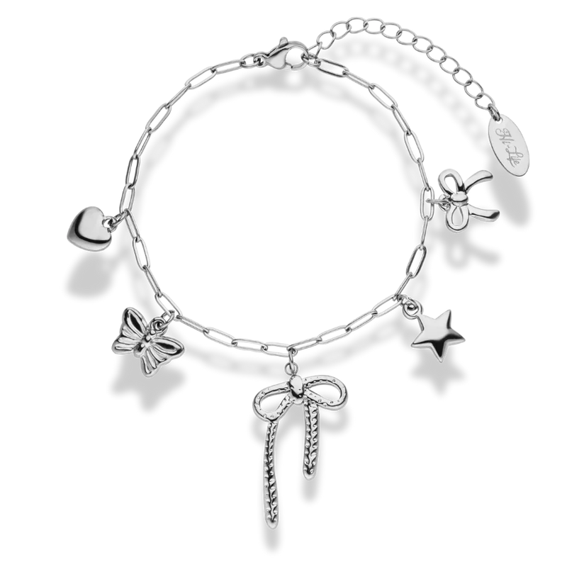 Ribbon Charm Armband 14K Vergoldet