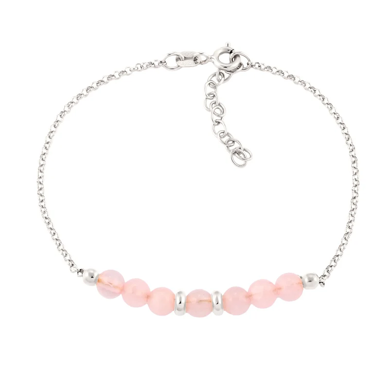 Armband Beads | Quarz (Rosé)
