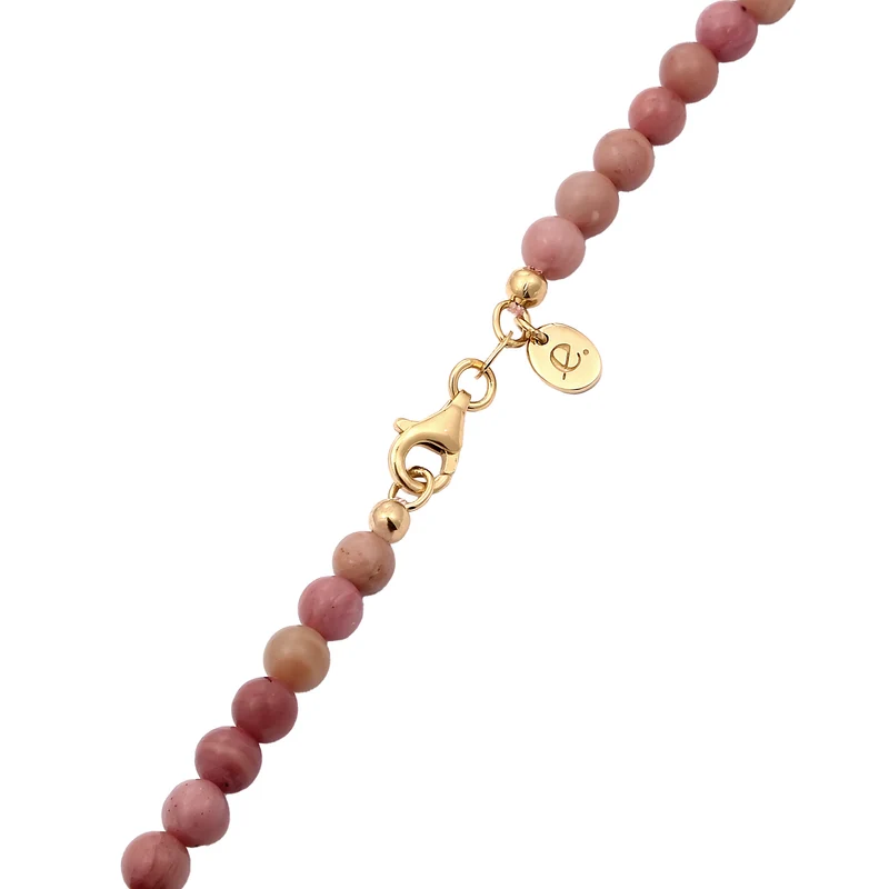 Halskette Beads | Rhodonit (Pink)
