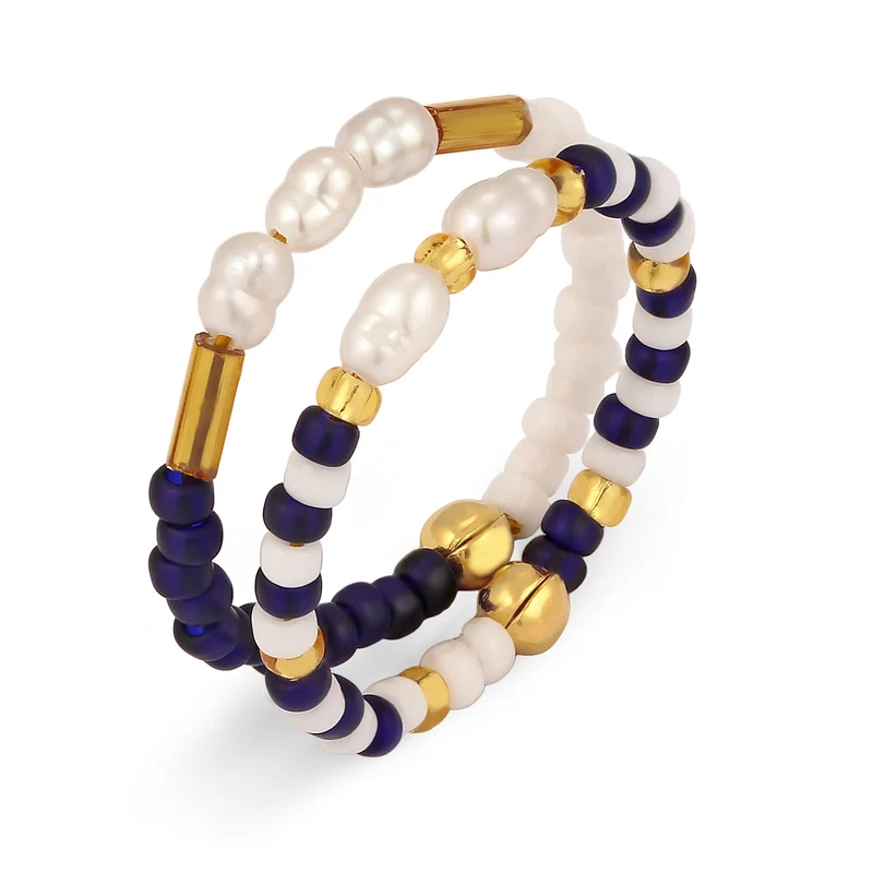 Ringset Beads | Süßwasserzuchtperlen