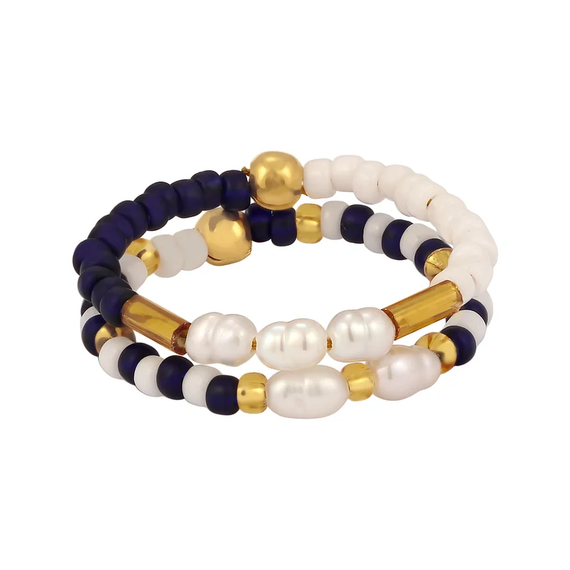 Ringset Beads | Süßwasserzuchtperlen
