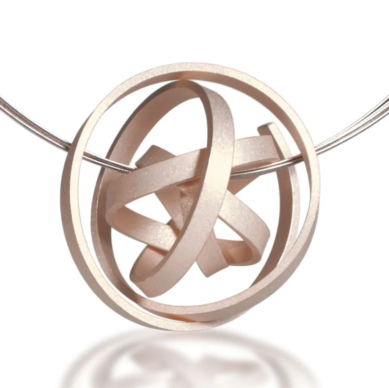 Edelstahl Anhänger Knotenschmuck Kugel Knoten ANH-30