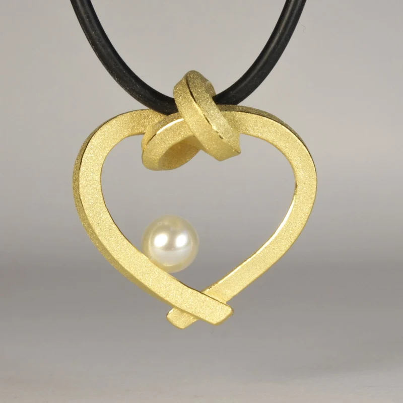 925er Silber Anhänger Knotenschmuck Gebundenes Herz ANH-P3