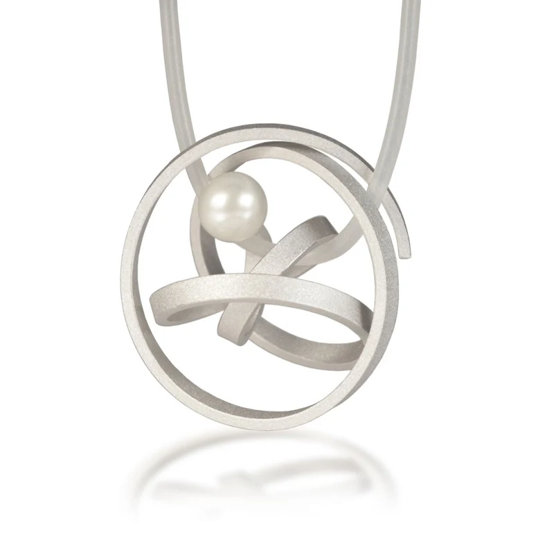 925er Silber Anhänger Knotenschmuck Kugel Knoten ANH-P11-Perle