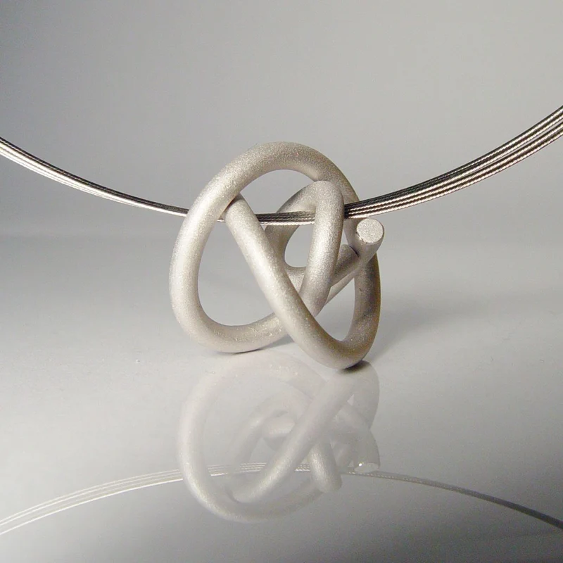925er Silber Anhänger Knotenschmuck Kugel Knoten ANH-14