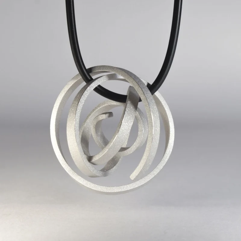925er Silber Anhänger Knotenschmuck Kugel Knoten ANH-11