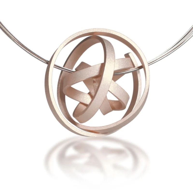 925er Silber Anhänger Knotenschmuck Kugel Knoten ANH-11