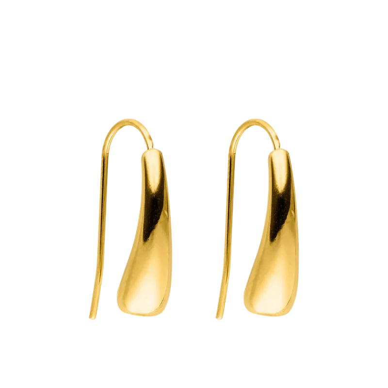 Simple Popular Chunky Ohrringe 18K Vergoldet