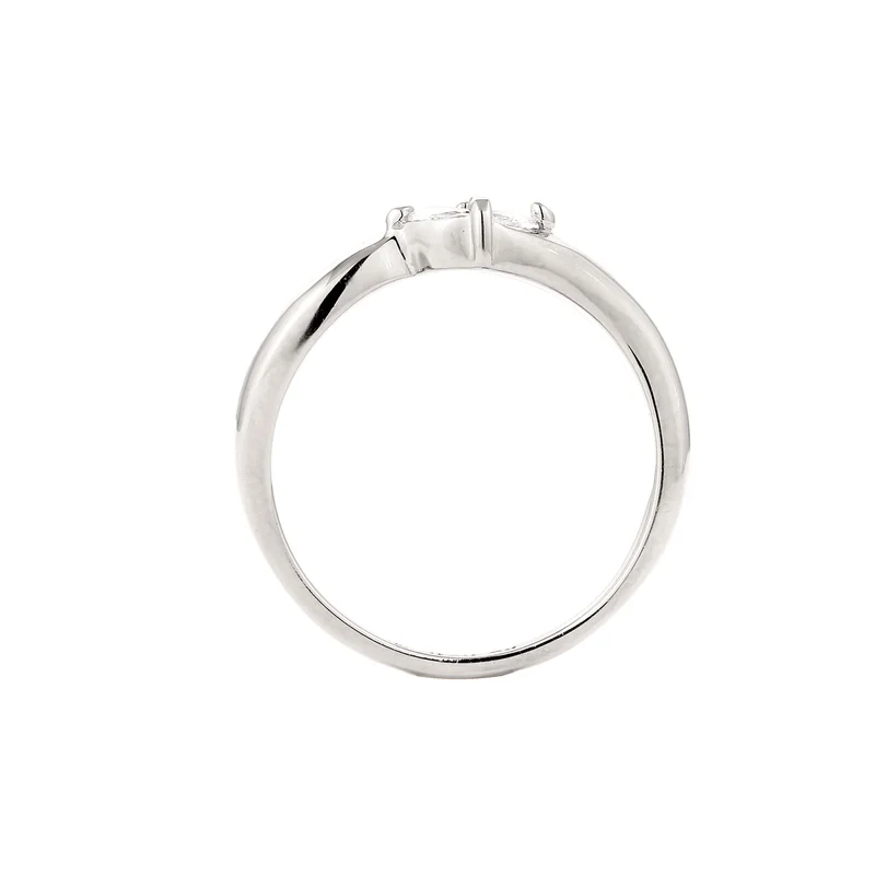Ring Oval | Zirkonia (Weiß)
