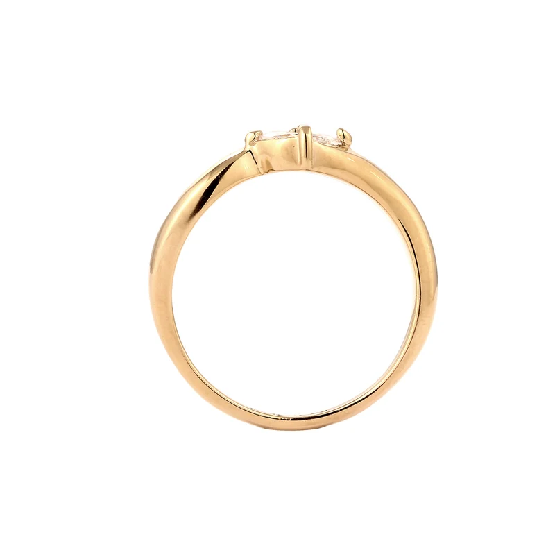 Ring Oval | Zirkonia (Weiß)