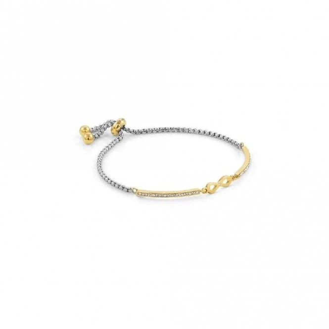 Milleluci Infinity Bracelet in Gold with CZ