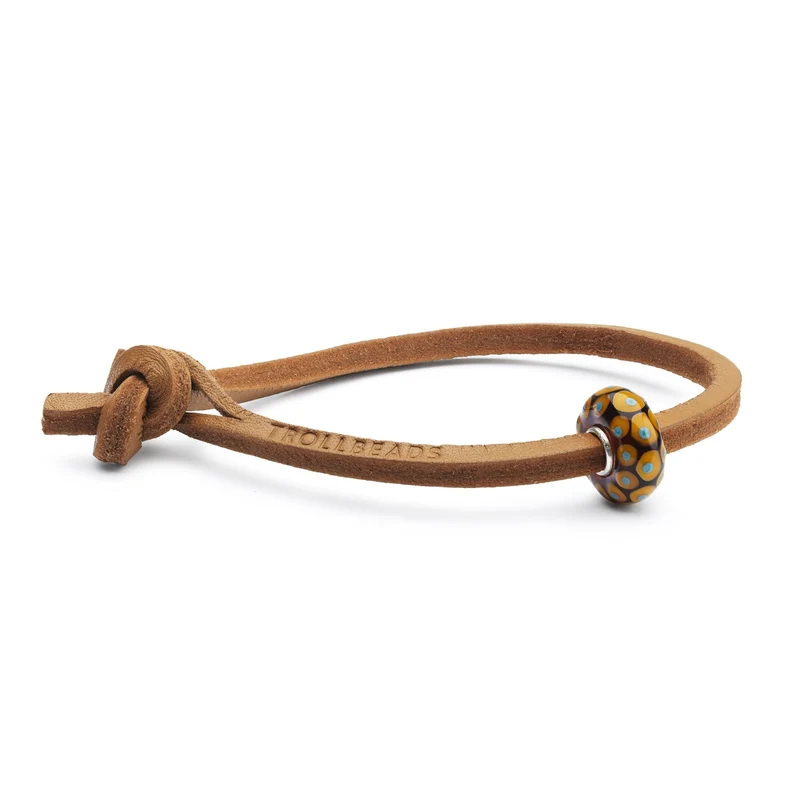Unique Leder Armband, Senf