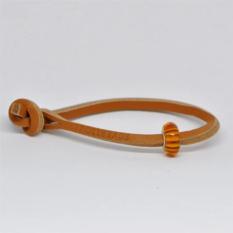 Unique Leder Armband, Senf