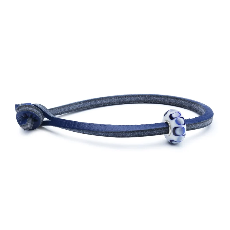 Unique Leder Armband, Mohn