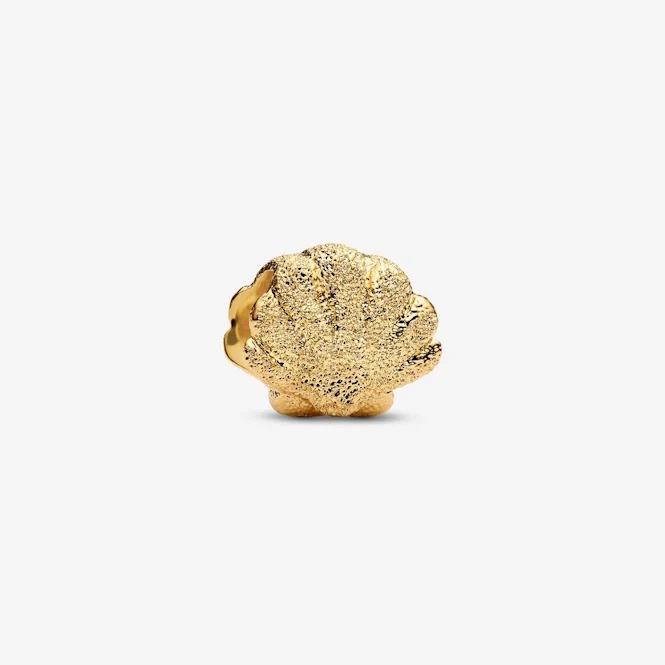 Gold Textured Shell Mini Charms