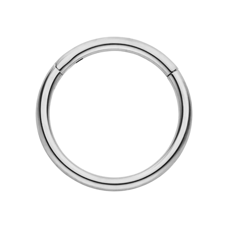 Simple Pave Clicker Piercing 18K Vergoldet