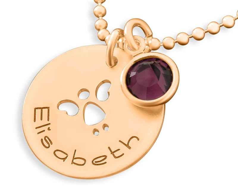TAUFSCHMUCK ROSÉ VERGOLDET ENGEL KETTE GESCHENK PATENKIND NAMENSKETTE