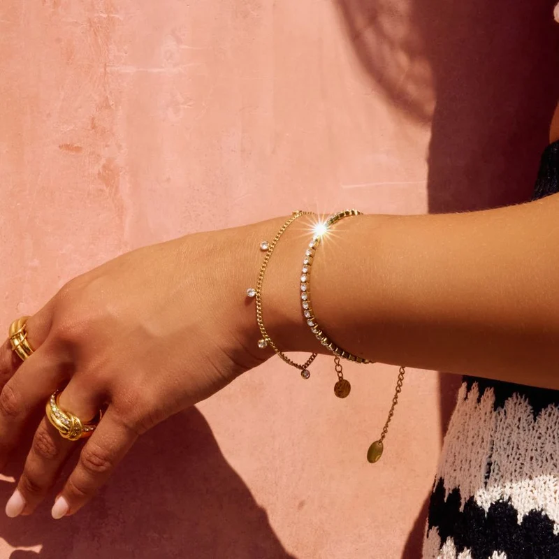 Hi-Life Everlasting Stone Armband 14K Vergoldet