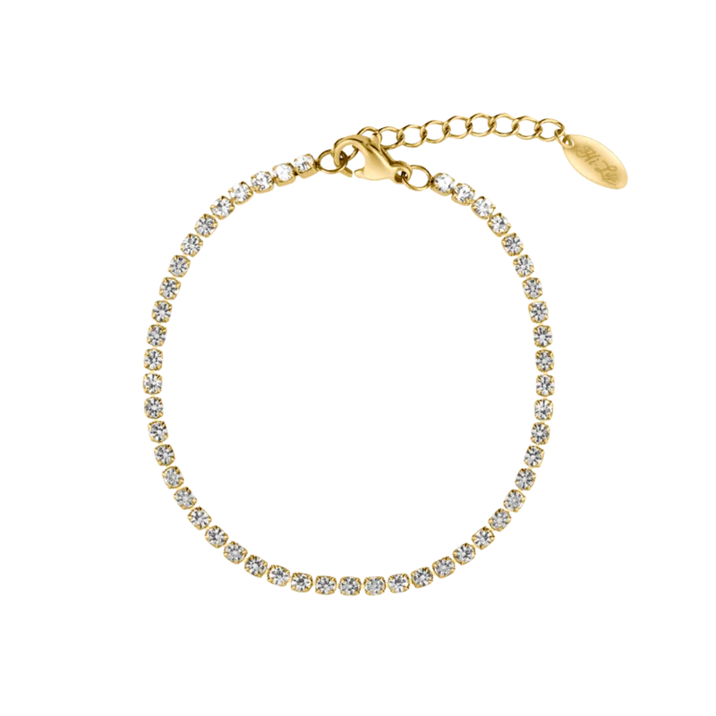 Hi-Life Tennis Armband 14K Vergoldet