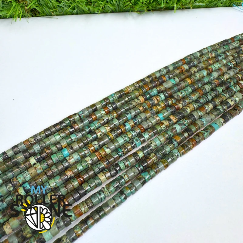 Afrikanische Türkis-Heishi-Perle