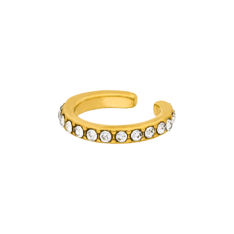 Pave Huggie Earcuff