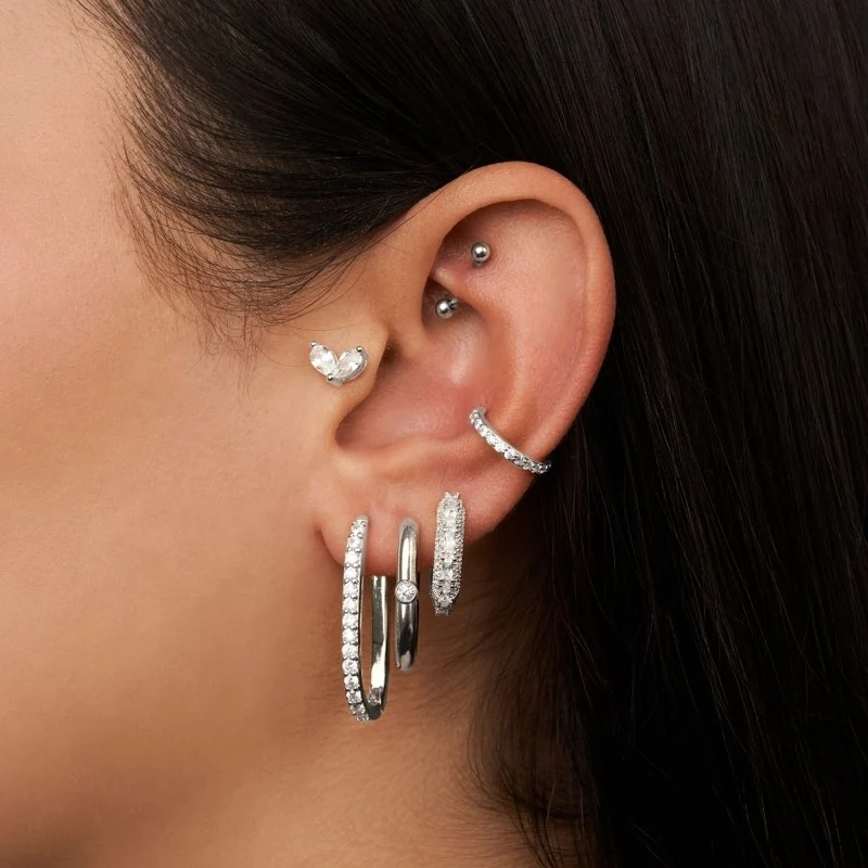 Pave Huggie Earcuff