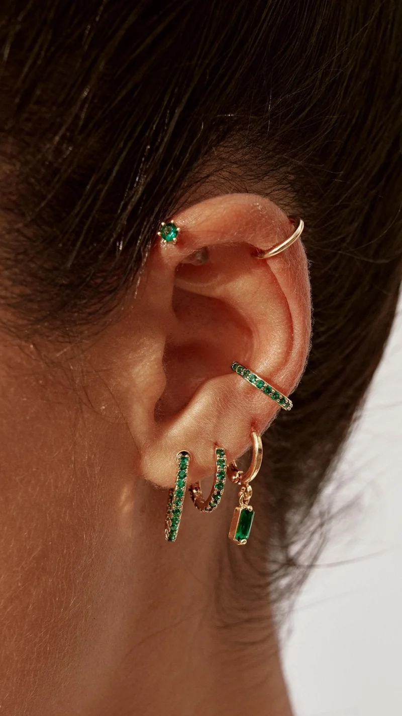 Pave Huggie Earcuff