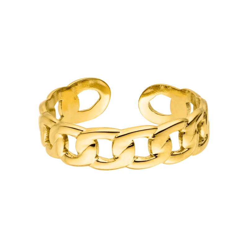 Hi-Life Lock Ring 14K Vergoldet