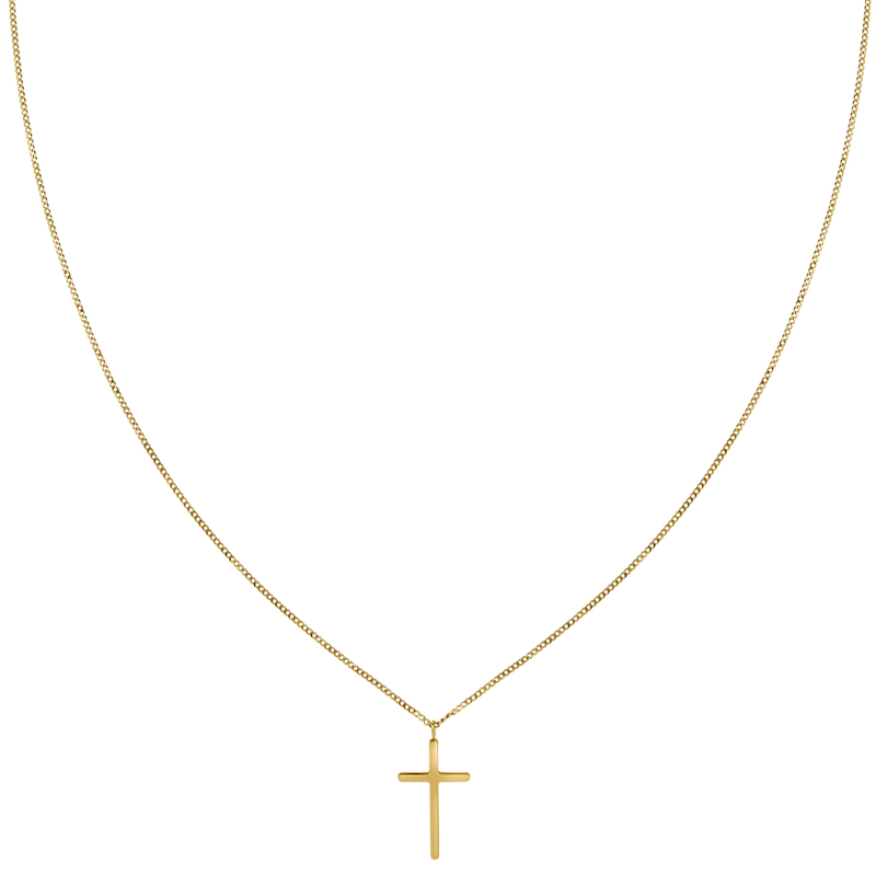 Divine Cross Kette 14K Vergoldet