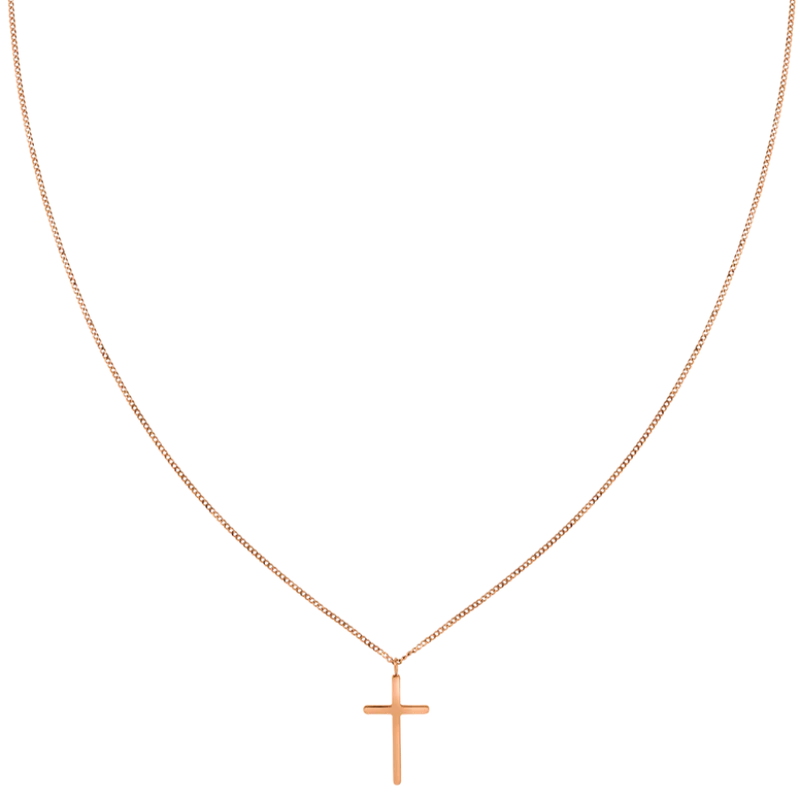 Divine Cross Kette 14K Vergoldet