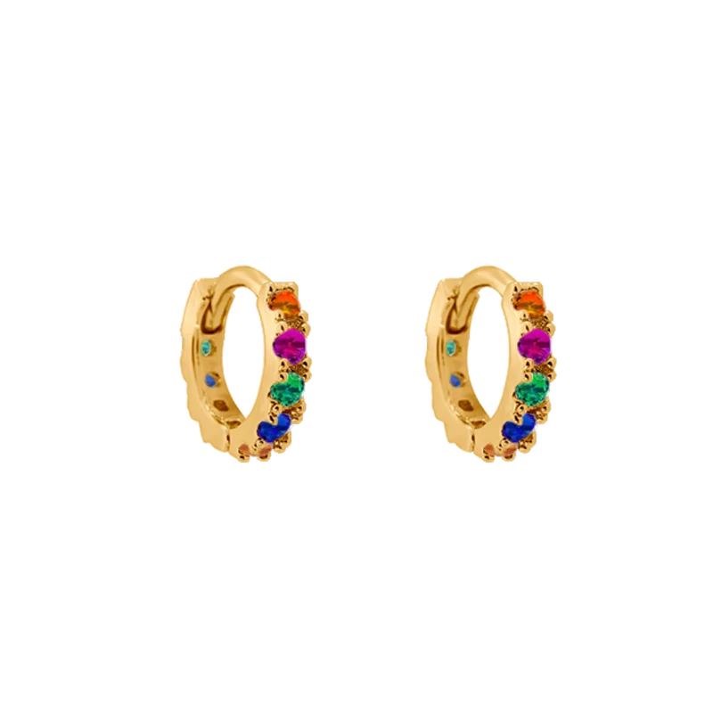 Mini Huggie Hoop Ohrringe Gold