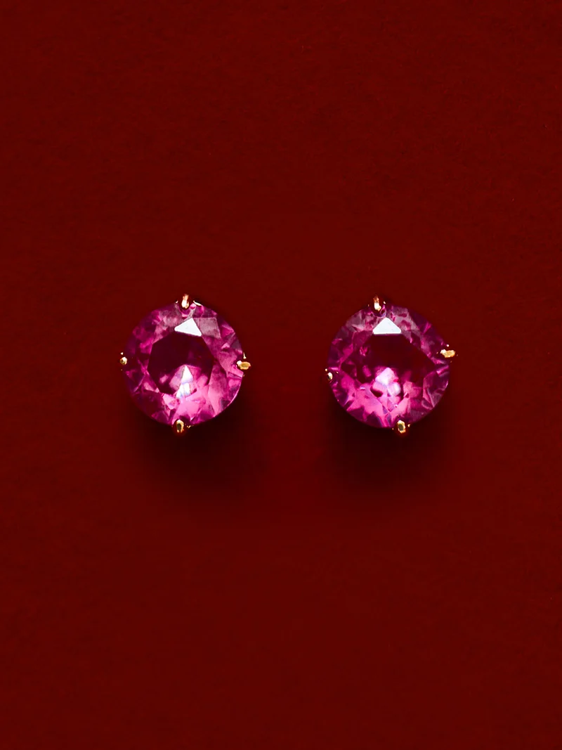 Crystal Delight Ruby Stub-Ohrringe
