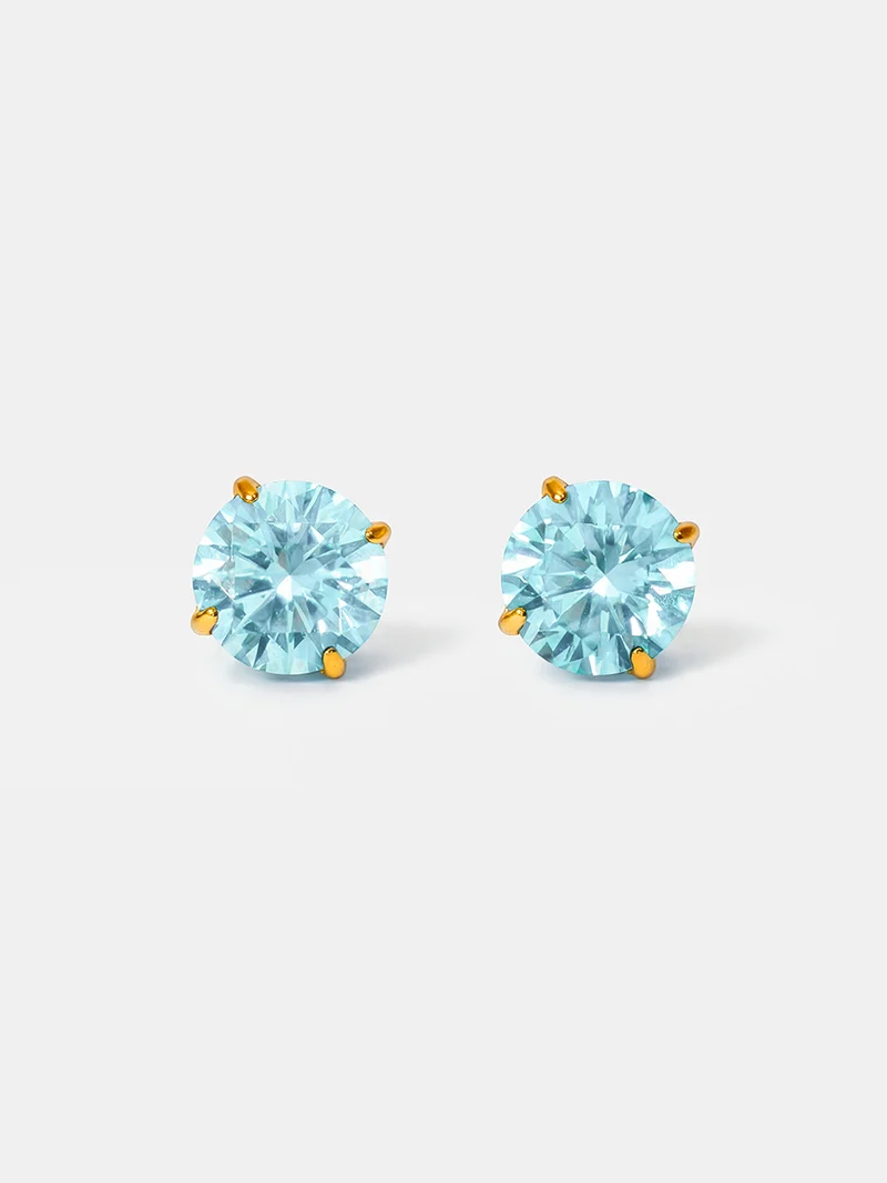 Crystal Delight Light Blue Stub-Ohrringe