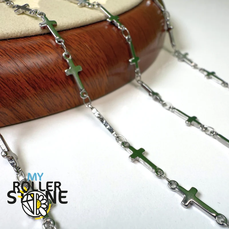 Standard-Panzerkette – Silberner Edelstahl (10-Meter-Rolle)