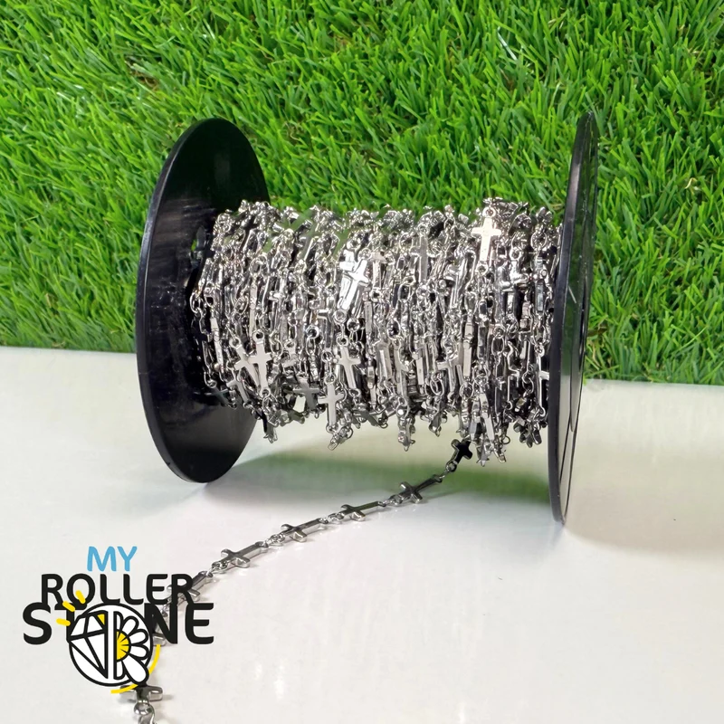 Standard-Panzerkette – Silberner Edelstahl (10-Meter-Rolle)