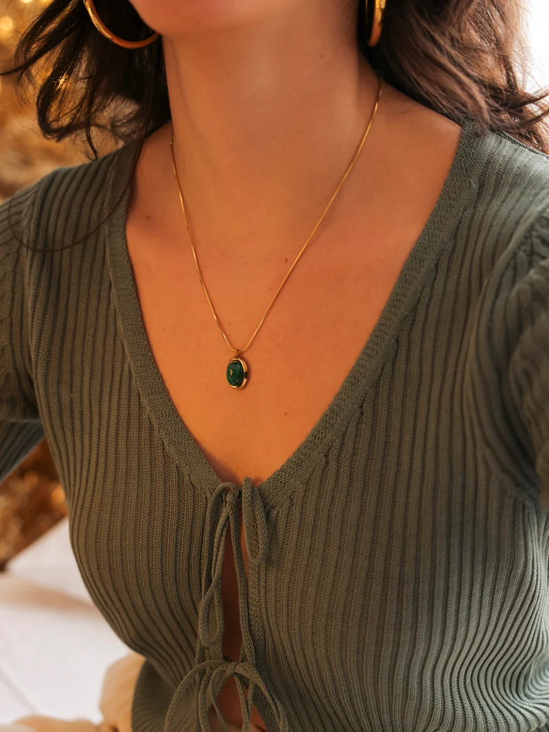 Echoing Dream Dark Green Kette