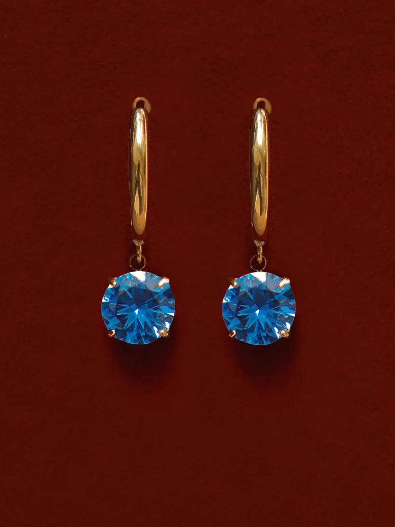 Crystal Delight Dark Blue Ohrringe