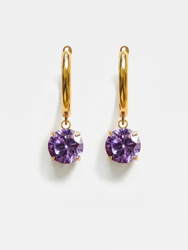 Crystal Delight Purple Ohrringe