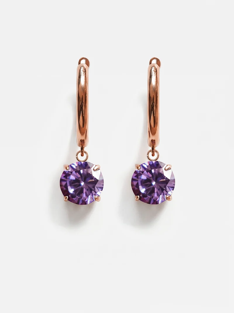 Crystal Delight Purple Ohrringe